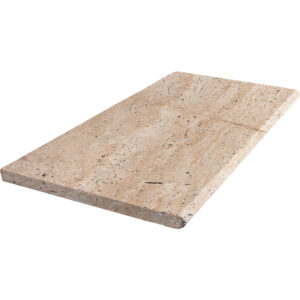 Parkside Travertine 12" x 24" x 1.2" Tumbled Pool Coping