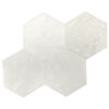 Winter White Marble 6 inch Honeycomb Hexagon Polished Tile