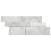 Pale Gray Marble 9" x 20" Plank Honed Mosaic Tile