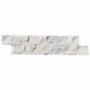 Pale Gray Marble 6" x 24" Split Face Ledger Panel Mosaic Tile