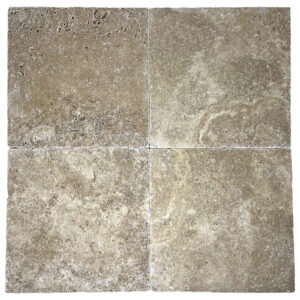 Tuscany Brown Travertine 12" x 12" Tumbled Tile