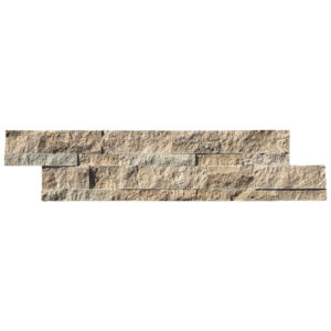 Pavilion Travertine 6" x 24" Split Face Ledger Panel Mosaic Tile
