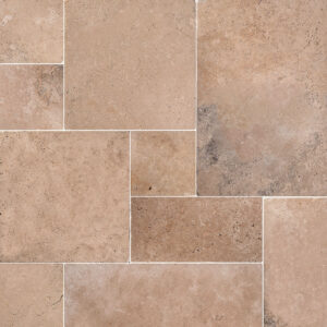 Pavilion Travertine French Pattern French Pattern Tumbled Tile