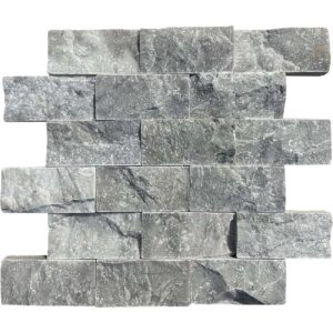 Regal Marble 2" x 4" Split Face Mosaic Tile