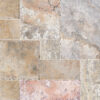 Rustic Desert Travertine Chiseled and Brushed French Pattern Tile