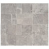 Argento Travertine French Pattern Chiseled and Brushed Tile