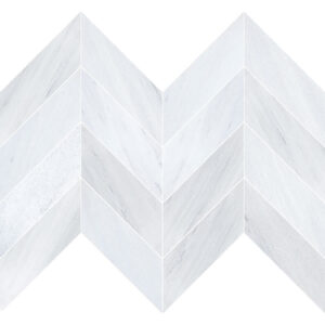 Alaska Marble 4" x 16" Chevron Honed Tile