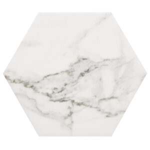 Pearl White 10 inch Honeycomb Porcelain Tile