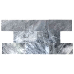 Moonlit Silver Marble 3" x 6" Polished Tile