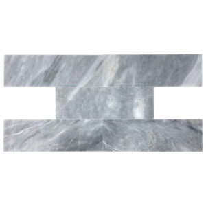 Moonlit Silver Marble 3" x 9" Polished Tile