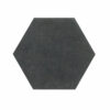 Vulcan Black Basalt 6 inch Honeycomb Honed Tile