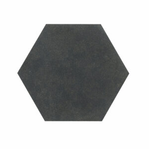 Vulcan Black Basalt 6 inch Honeycomb Honed Tile