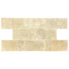 Walnut Brown Travertine 3" x 6" Filled and Honed Tile