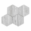 Slatewood Marble 6 inch Honeycomb Hexagon Honed Tile
