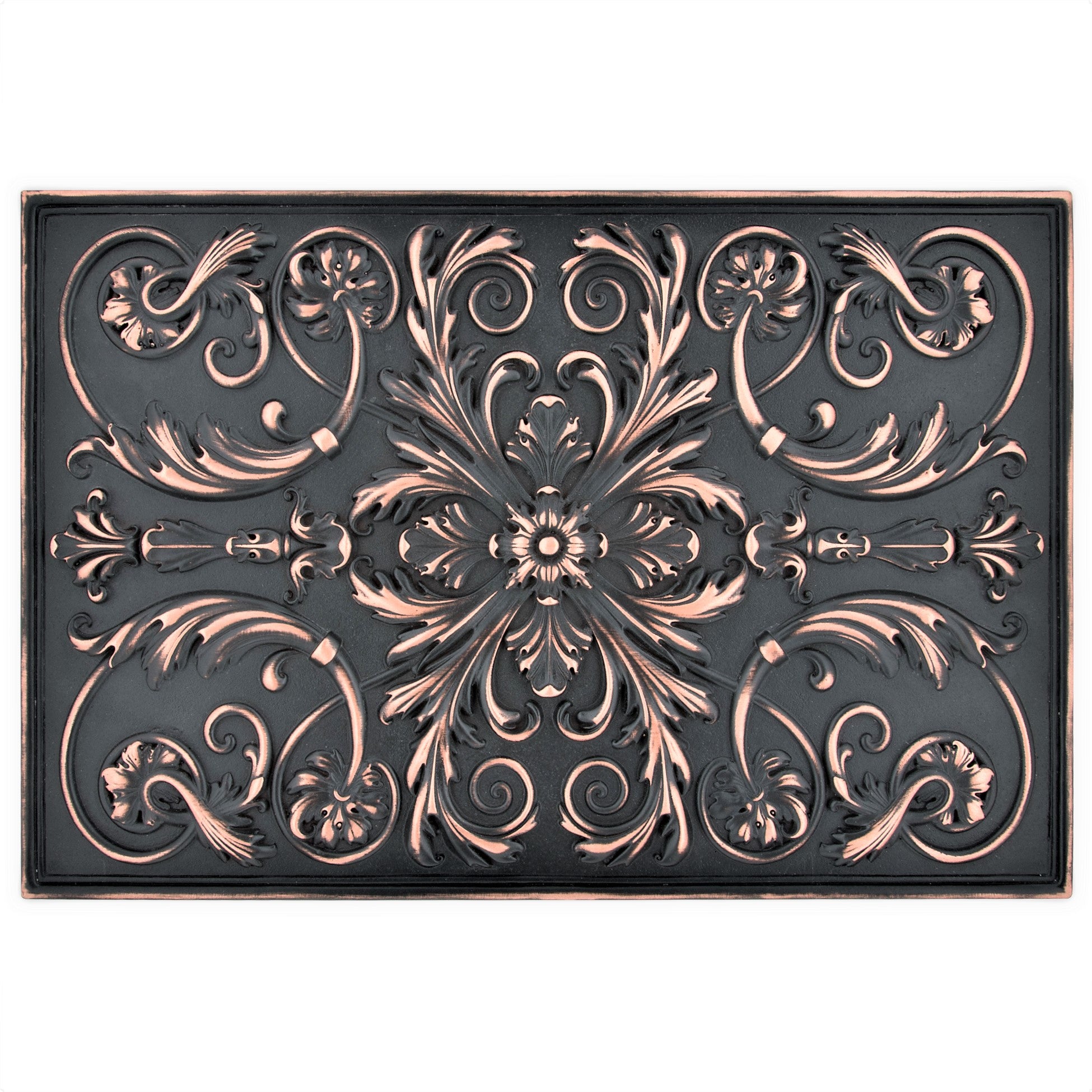 Backsplash Tile for Kitchen and Fireplace Royal 12" x 18" Metal Mural Oil Rubbed Bronze