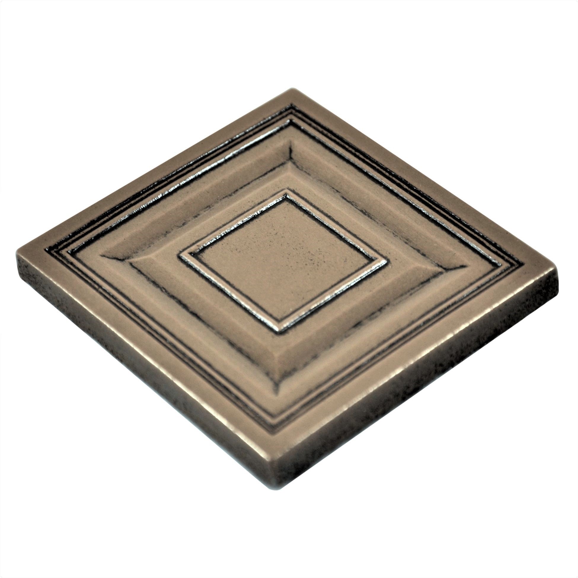Custom Metal Insert Tile Bronze 2x2 - Tiles'nThings | Online Tile Store ...